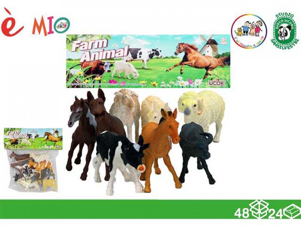 ANIMALI BUSTA FATTORIA 8pz 31X26 071627 40971