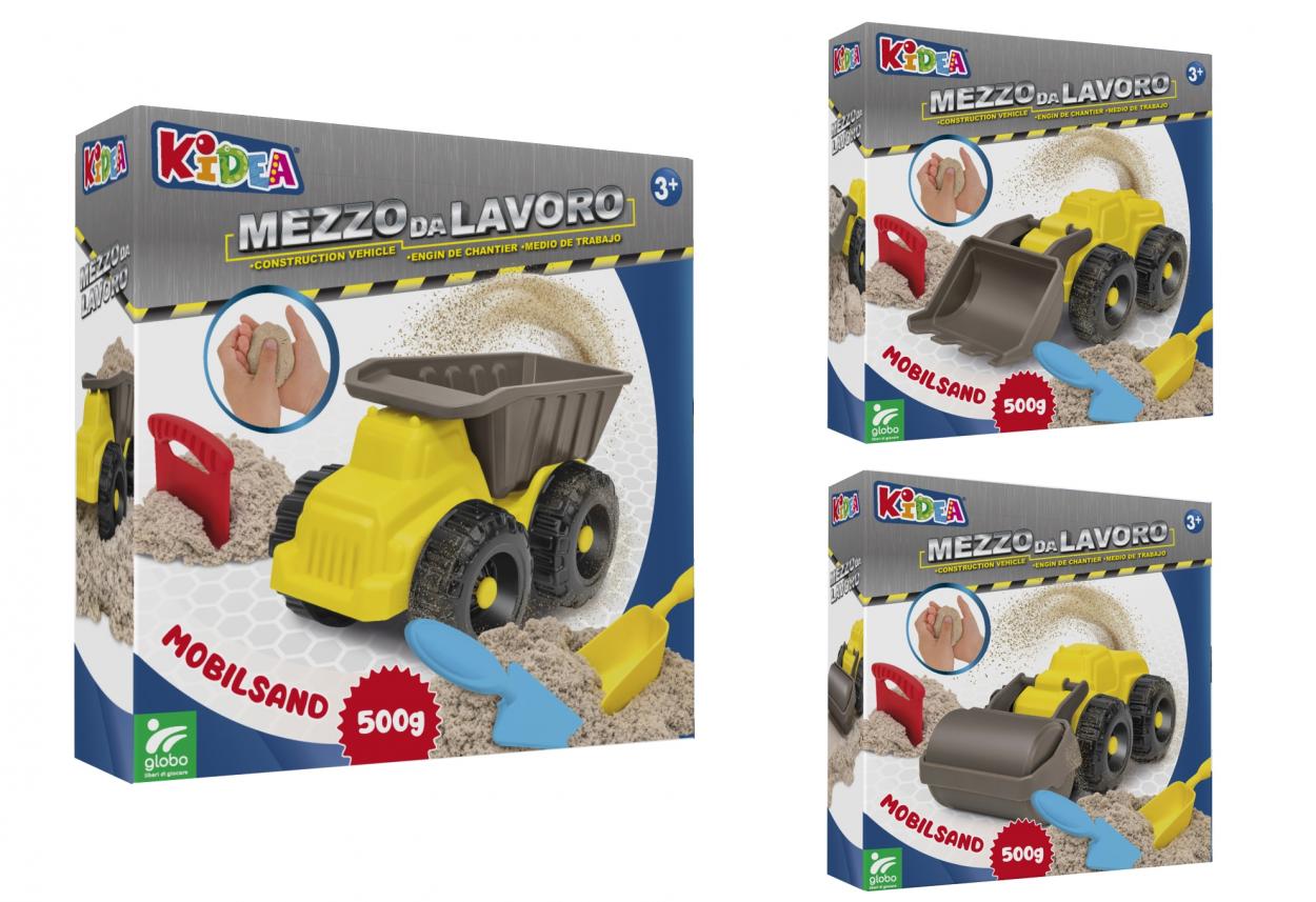 VEICOLO LAVORO C/SABBIA MAGICA 500gr 414155 41185