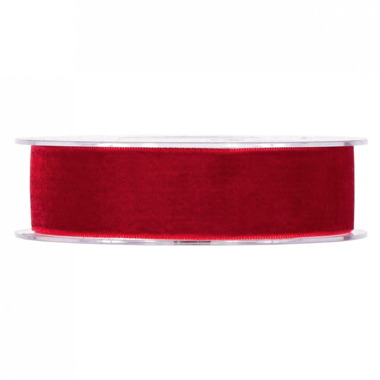 VELVET RIBBON MM25x9MT RED 3411M08 41229