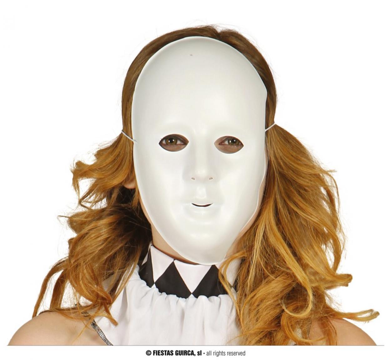 MASCHERA BIANCA DECORATIVA PVC 1135 52833