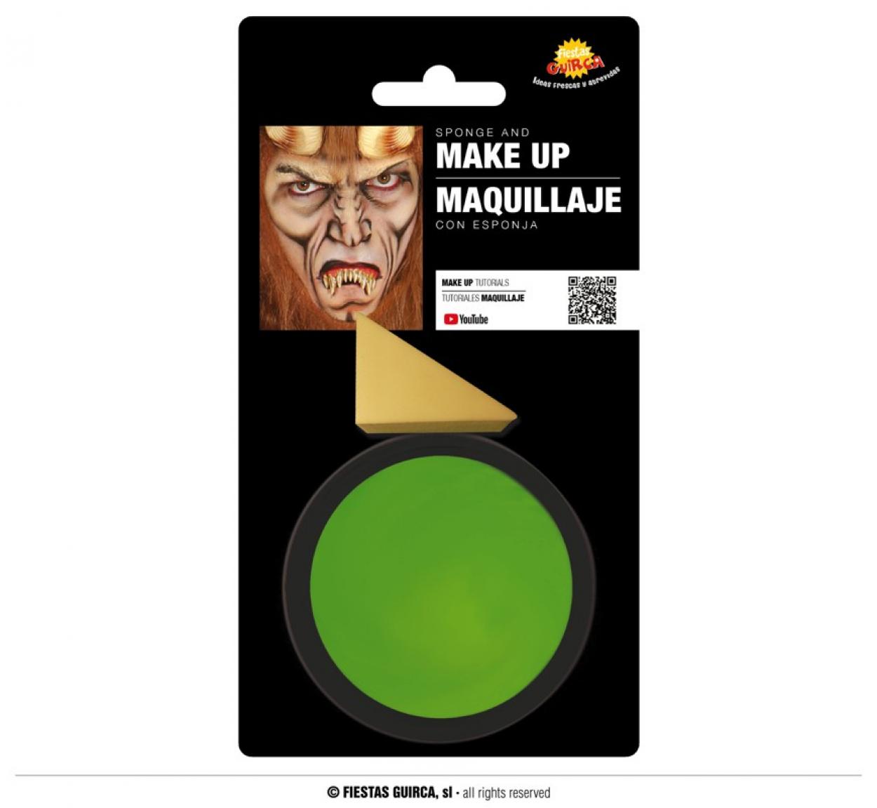 TRUCCO VERDE CHIARO CON SPUGNA 15632 52833