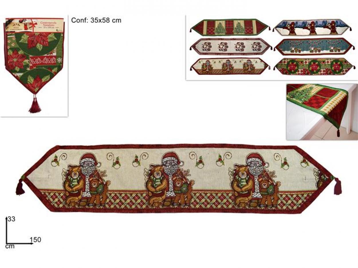 CENTROTAVOLA NATALIZIO 33x150cm 748585 40649