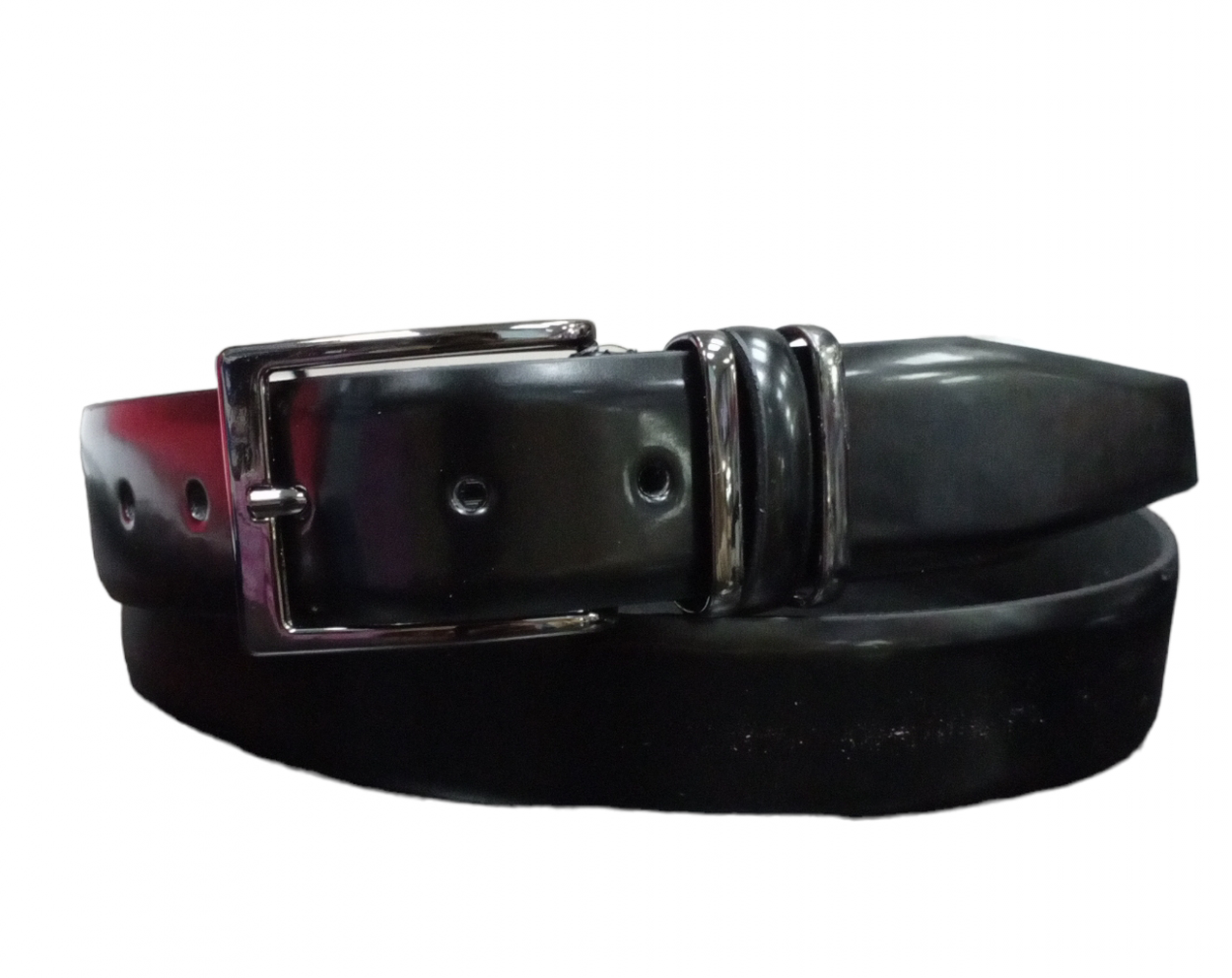 CINTURE IN PELLE 027/35/SPAZZOLATO/41444 NERO