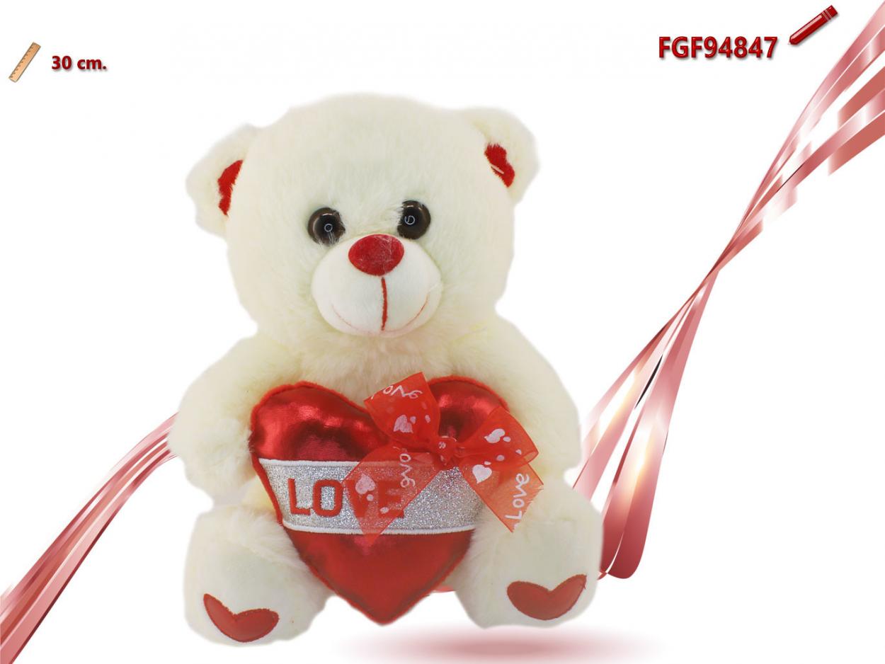 Nici 44427 Orso D'amore Rosa 20 Cm – Peluche Trasformabile In Cuscino A Cuore Con Cerniera