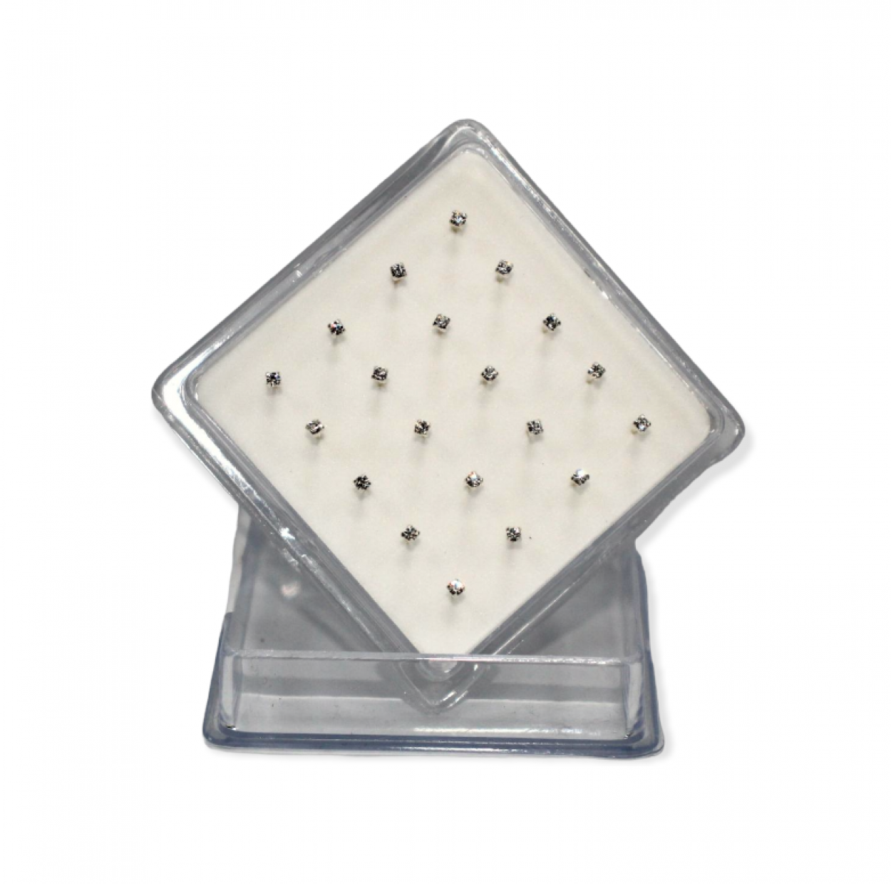 OR4568B ORECCHINO DA NASO BIANCO ARG.925 41235
