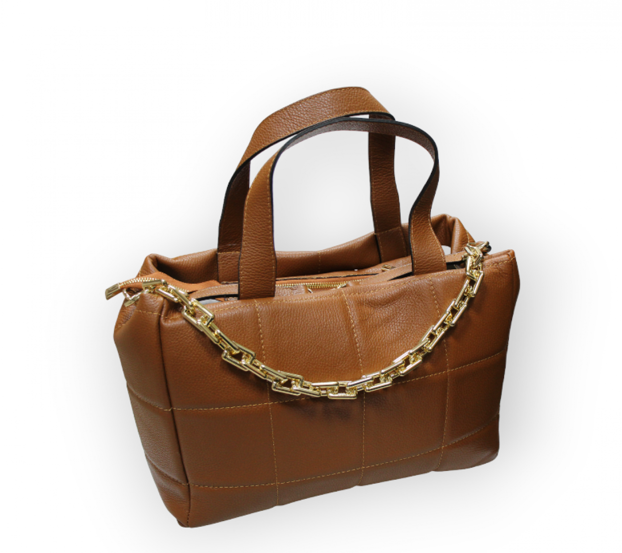 BORSE IN PELLE BP6200A 40x28cm CUOIO 41281