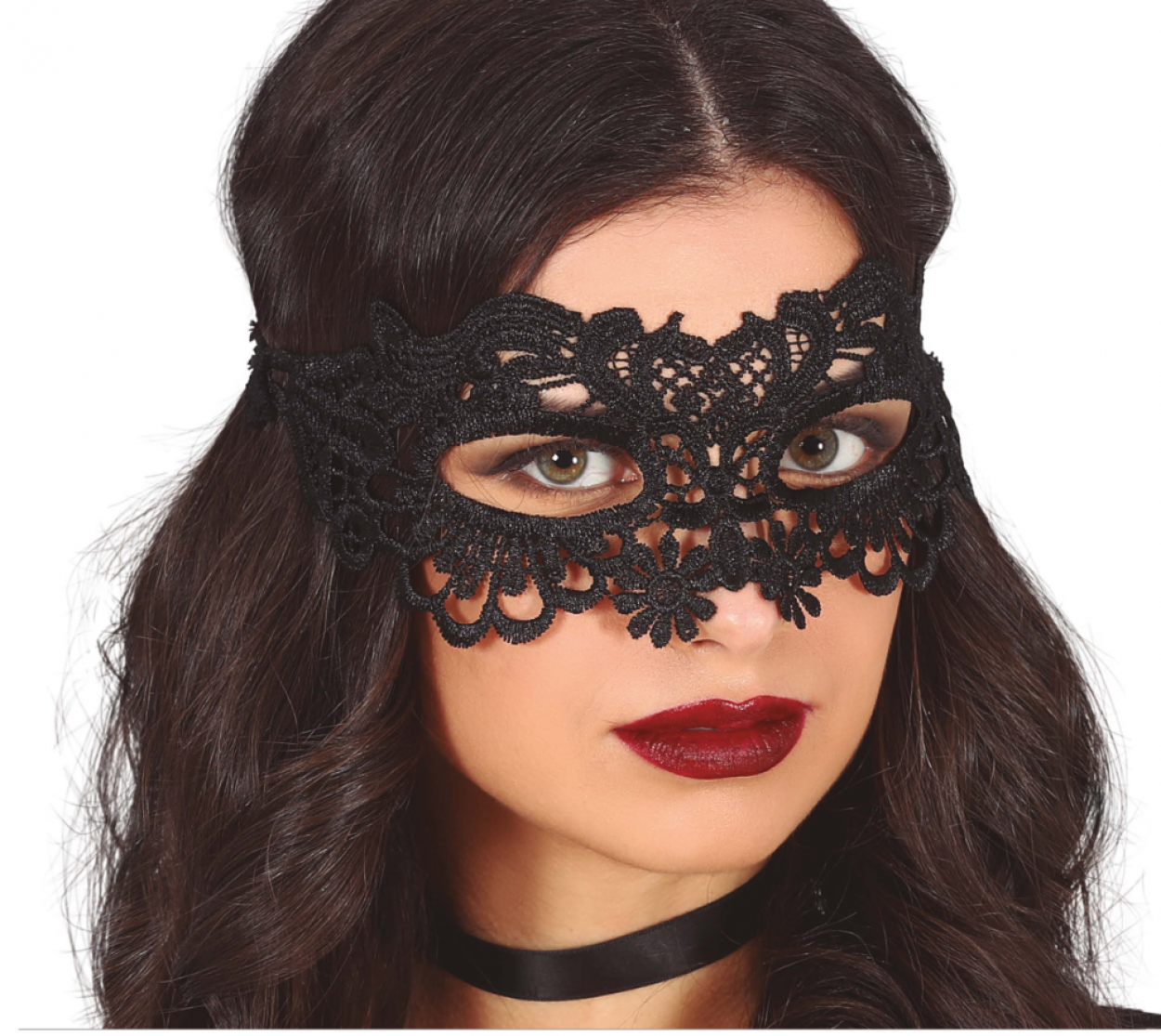 MASCHERA NERA IN PIZZO 12030 52833