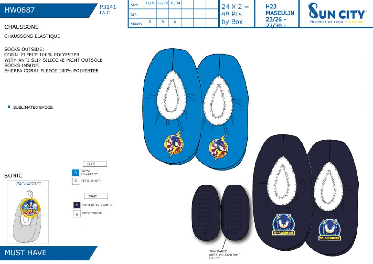 HW0687 CHAUSSONS ELASTIQUE M 40892