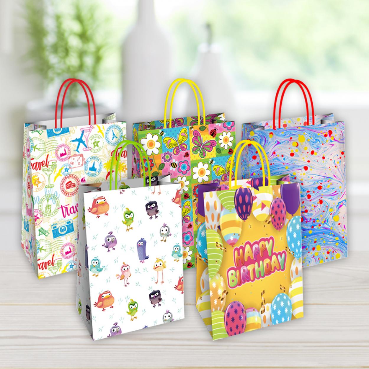 SH73334 SHOPPER IN CARTA F.TO 36x12x41cm ASSORTIMENTO GENERICO 2 41283