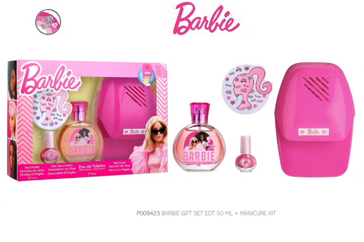 SET BARBIE (W) EDT 500ml VAPO + KIT MANICURE 9423 55865