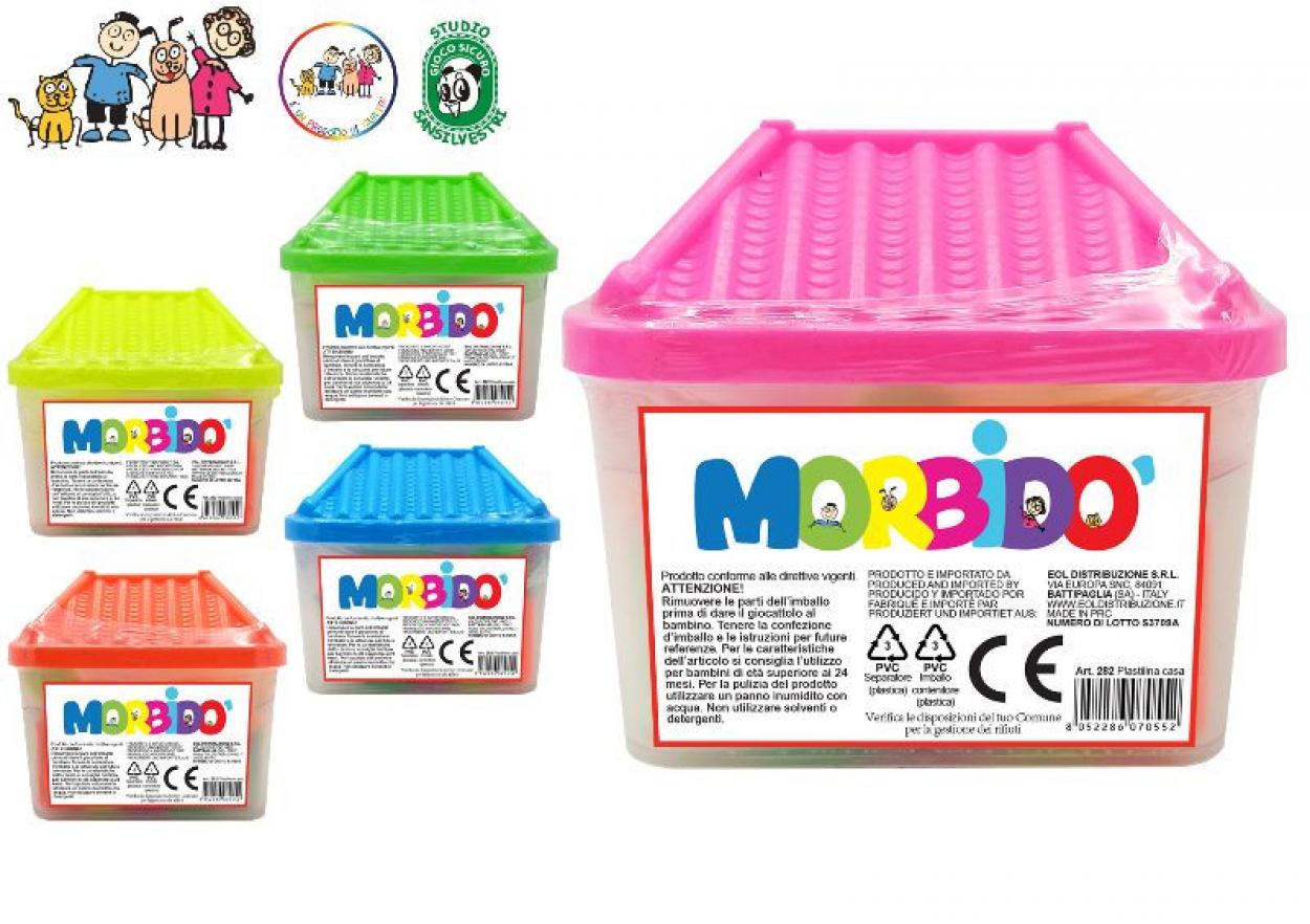 PLASTILINA CASA 7x5cm 12pz+2F 070552 40971