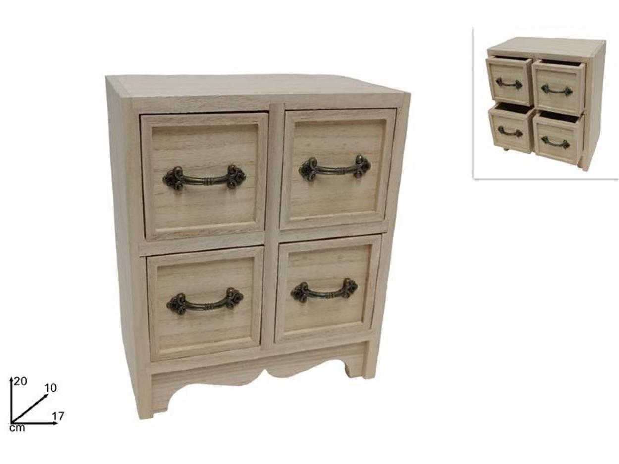 MOBILETTO CON 4 CASSETTINI 17x10x20cm 637760 40842