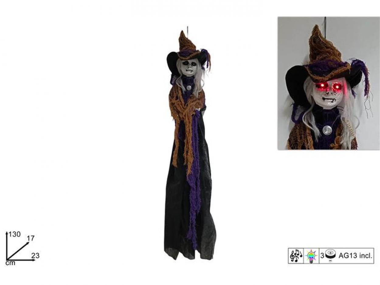 APPENDINO FANTASMA CON LUCI E SUONO BATT 100cm 012957 40649