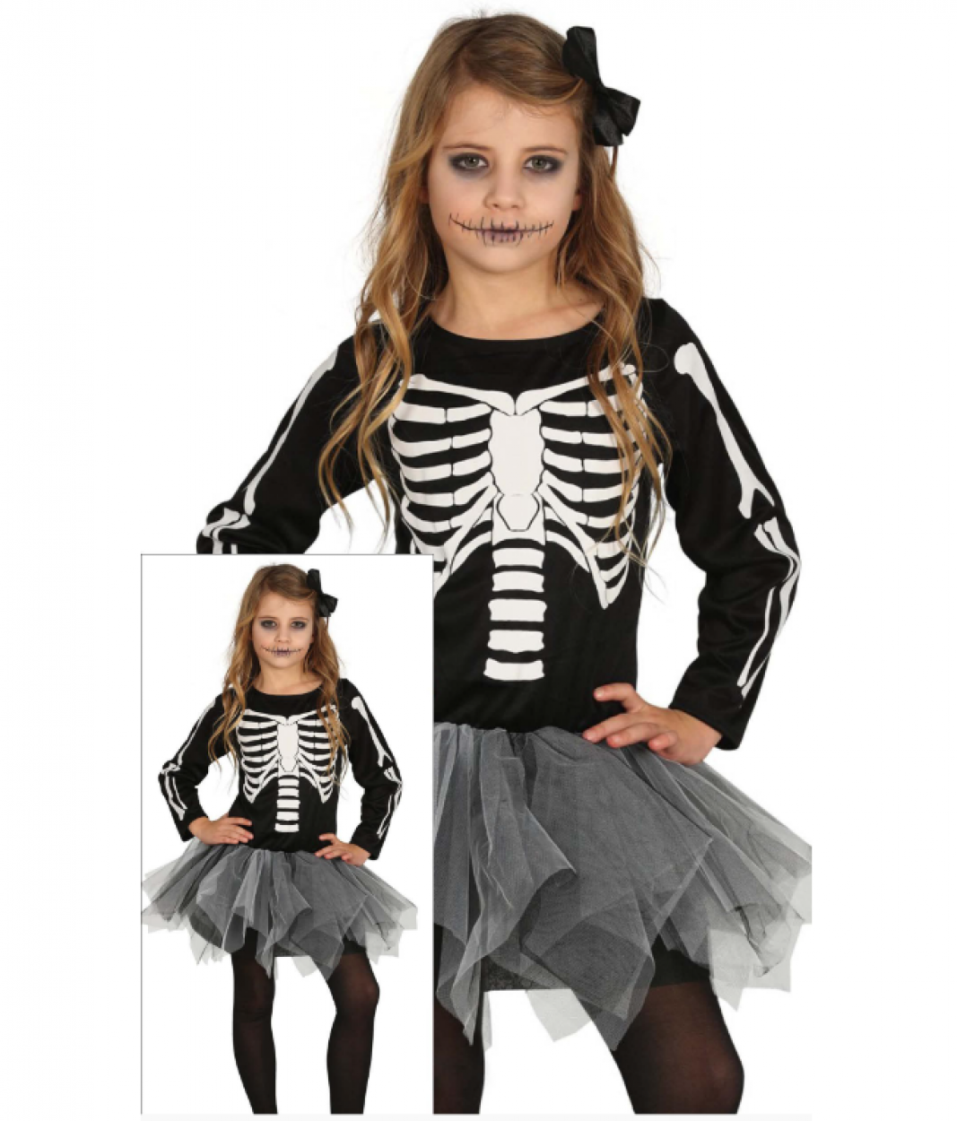 SCHELETRO TUTU BAMBINA 10-12 ANNI 87389 52833