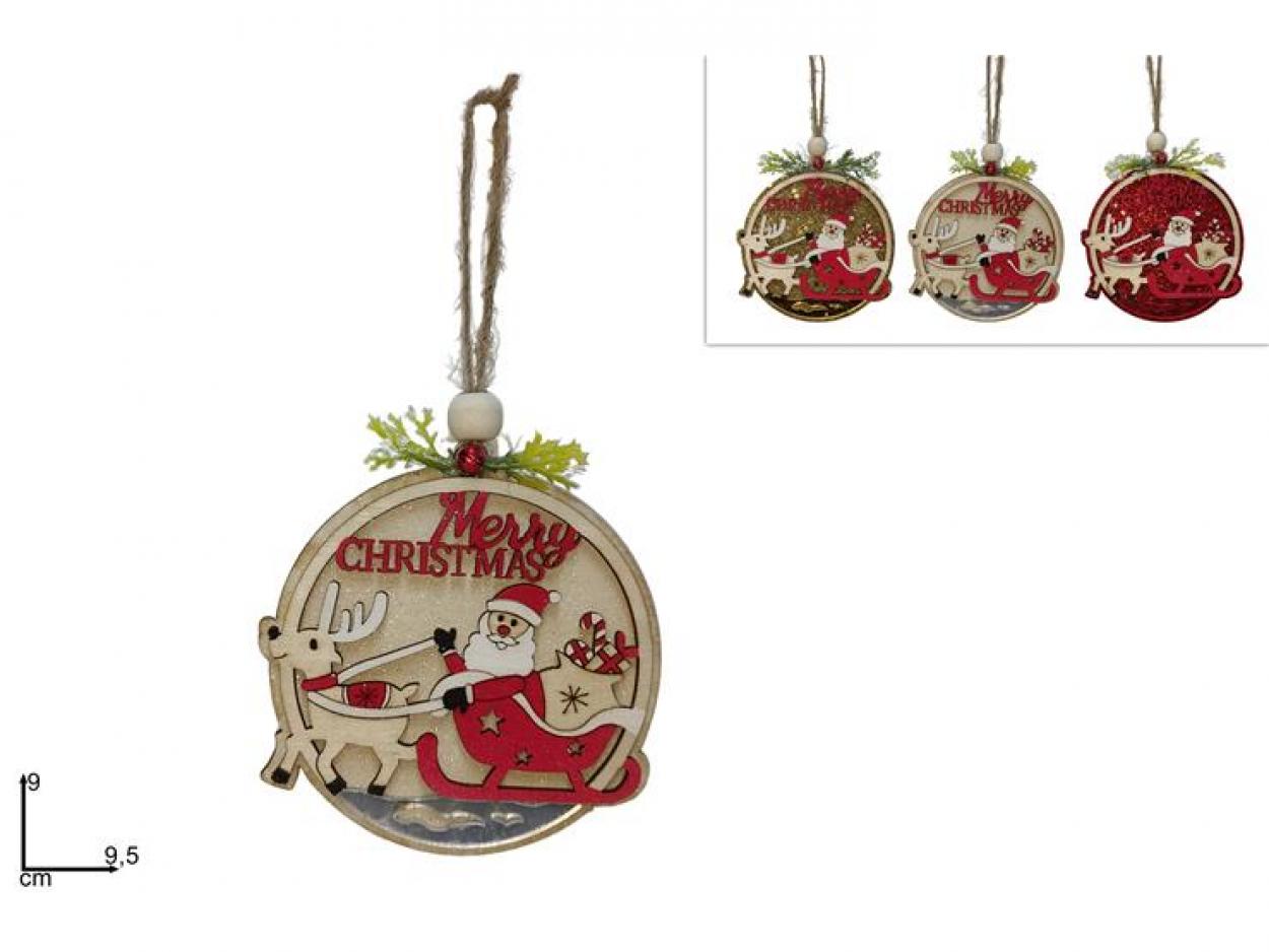 APPENDINO LEGNO CON BABBO NATALE 271309 40649