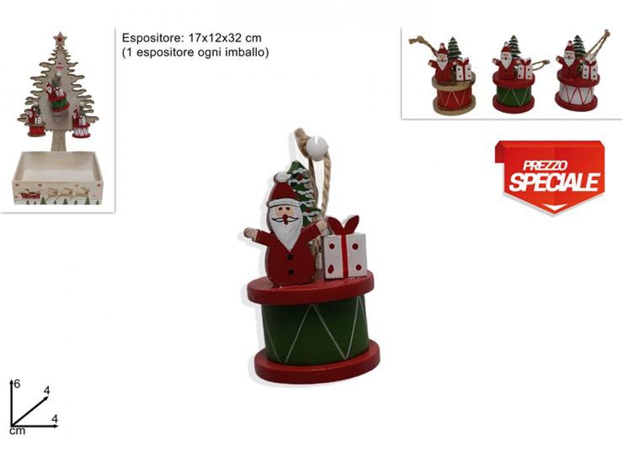 APPENDINO TAMBURO IN LEGNO CON ESPOSITORE ALBERO 244600 40649