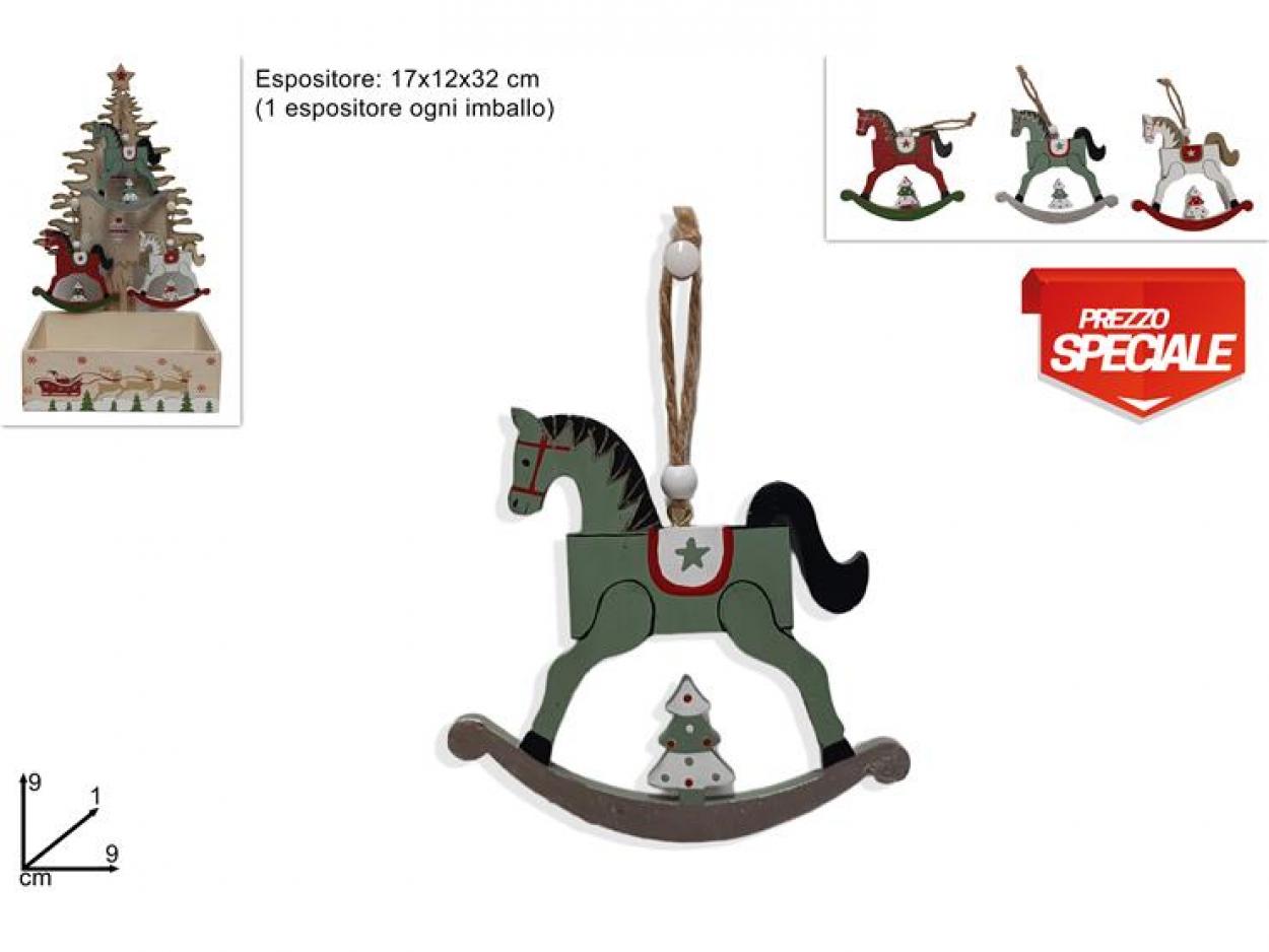 APPENDINO CAVALLUCCIO IN LEGNO CON ESPOSITORE ALBERO 244631 40649