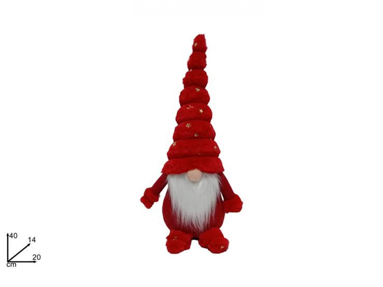 GNOMO 40cm CAPPELLO PELLICCIA CON STELLINE 304014 40649