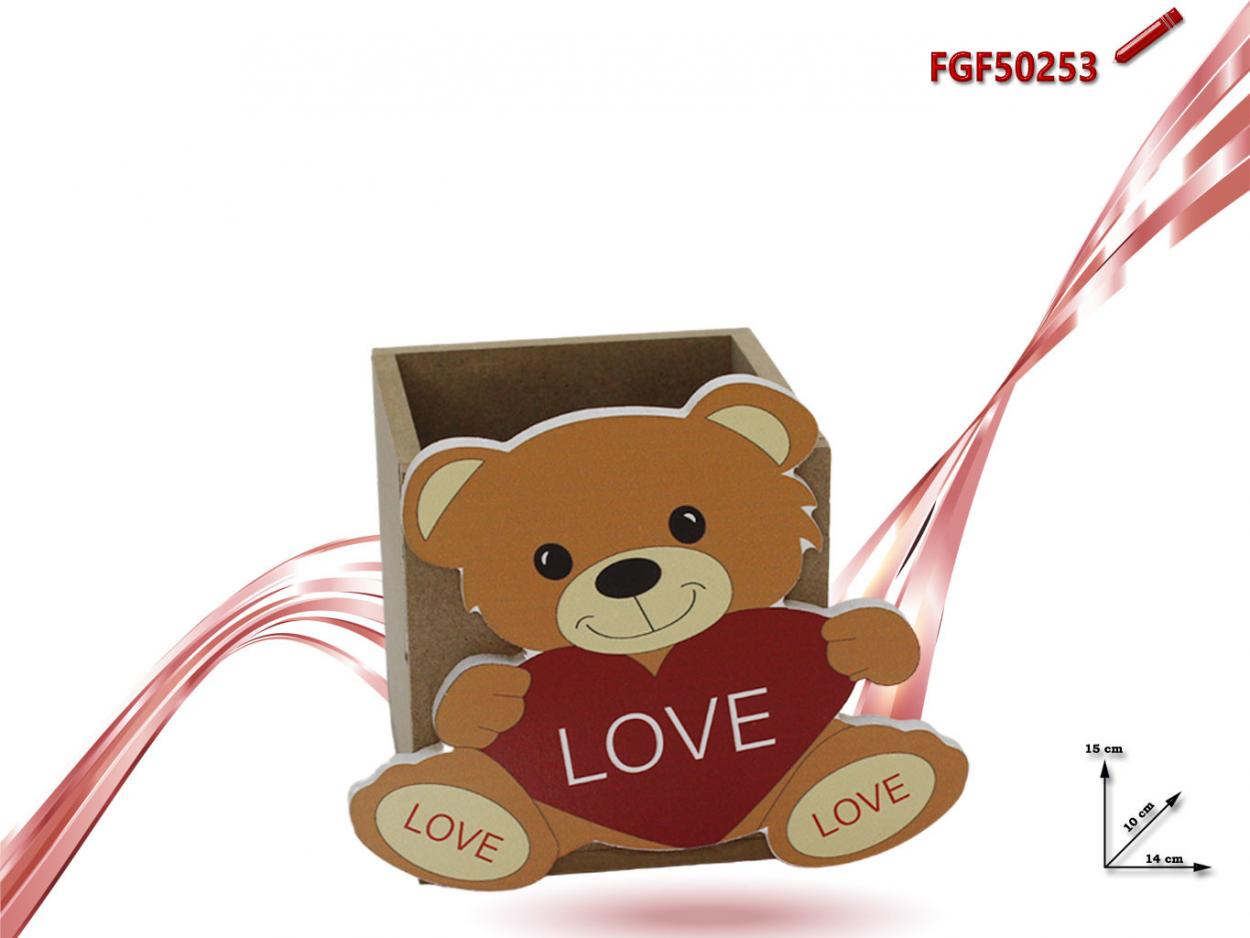 CASSETTA LEGNO FORMA ORSETTO 450253 52548