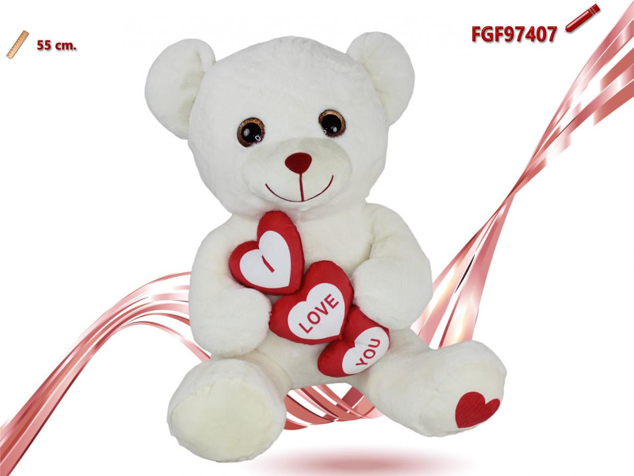 ORSO CON 3 CUORI 497407 52548