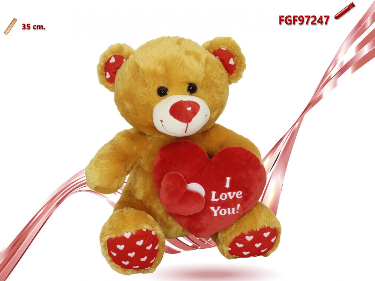 ORSO PELUCHE CON CUORE 497247 52548