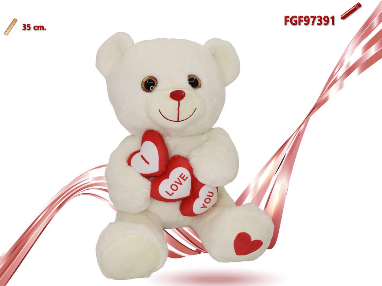 ORSO CON 3 CUORI 497391 52548