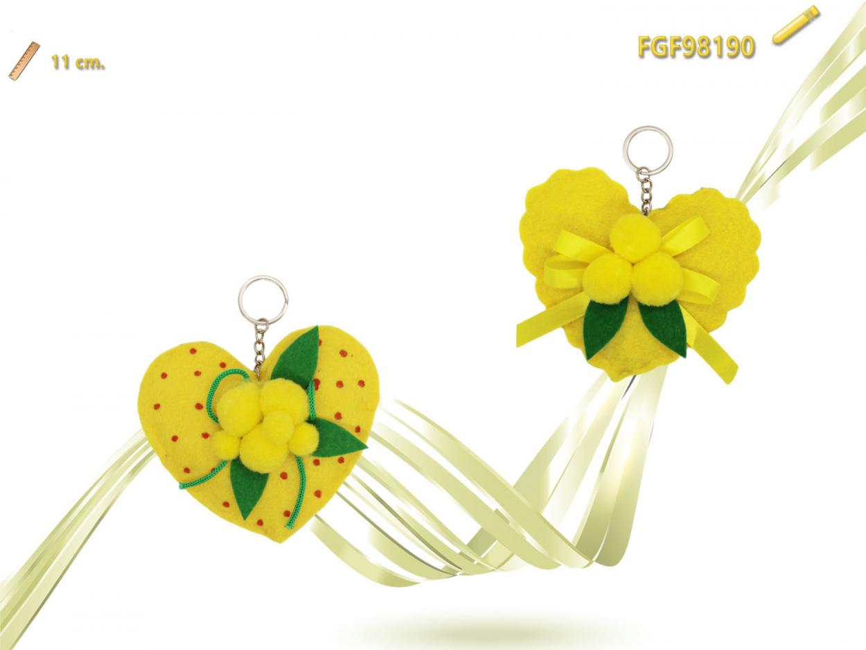 CUORE TESSUTO FESTA DONNA PORTACHIAVI 498190 52548