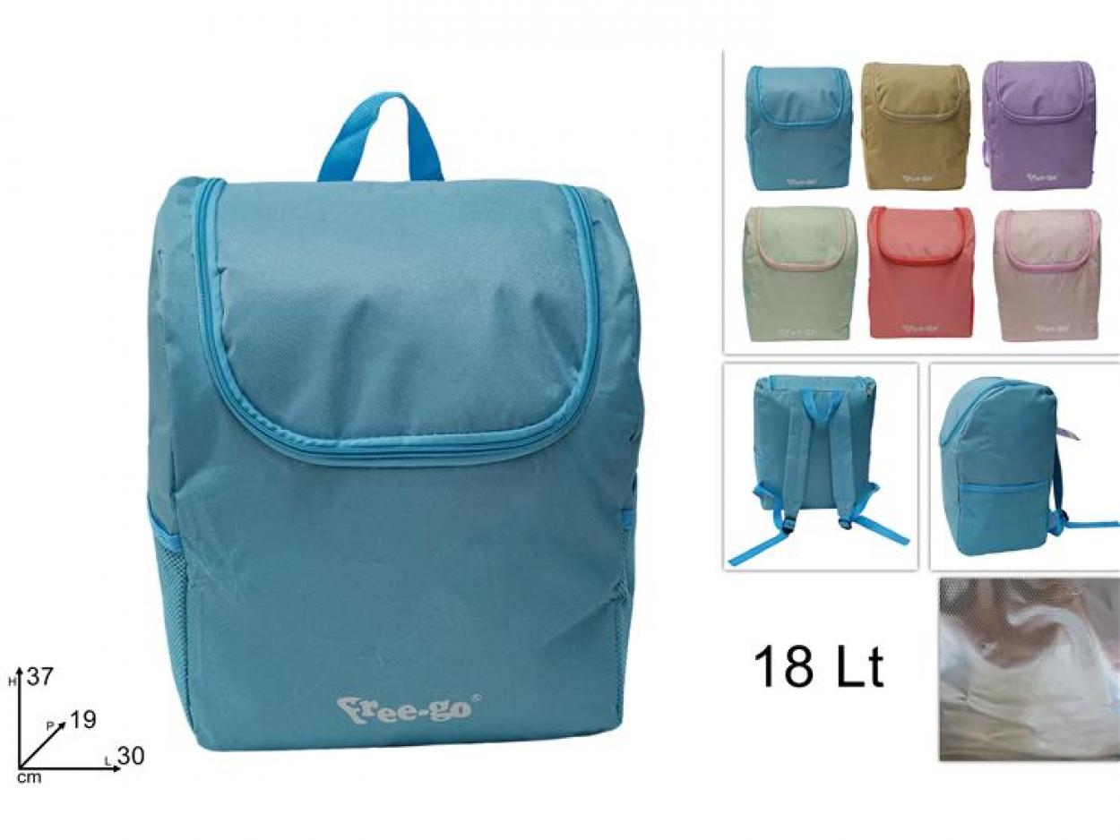 ZAINO TERMICO 18LT CON TASCA RETE 636930 40842