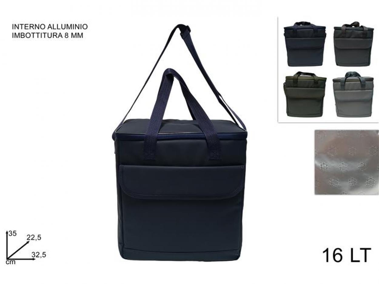 BORSA FRIGO 16LT IN TESSUTO TECNICO CON TASCA 633687 40842