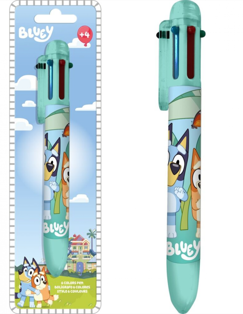 BY00002 BOLIGRAFO 6 COLORES BLUEY 40809