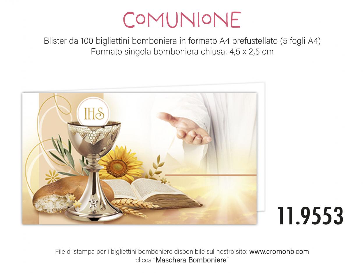 CONFEZIONE DA 100 BOMBONIERE COMUNIONE 119553 40631