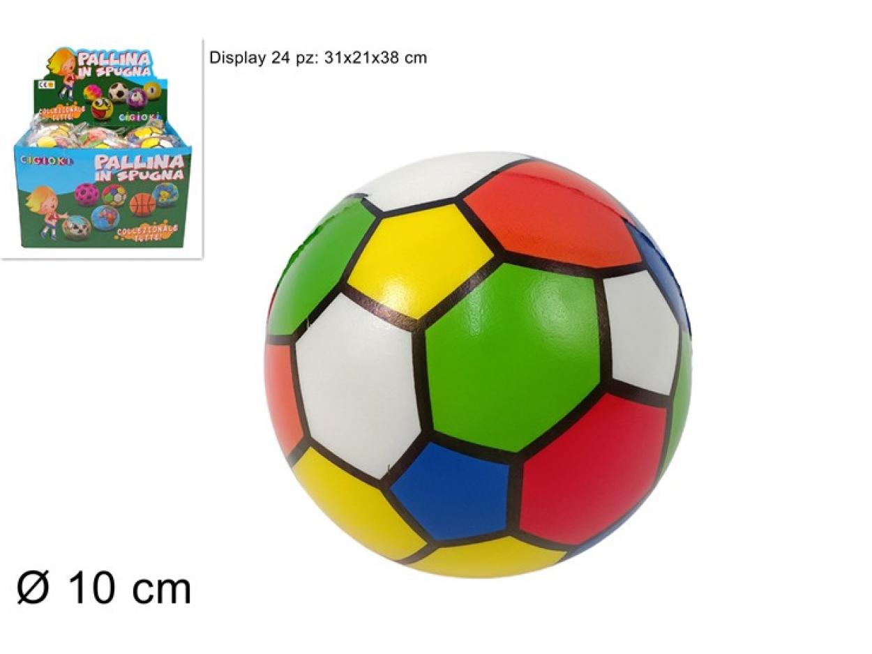 PALLINA SPUGNA MULTICOLOR 10cm 667613 40842