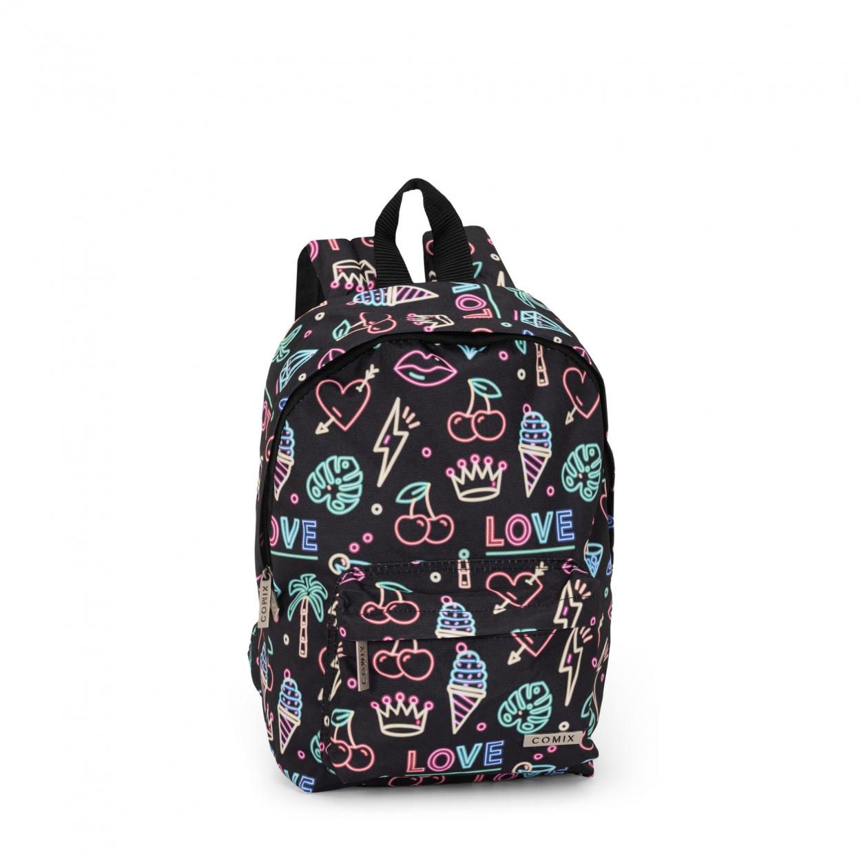 73839NN MINI ZAINO ALLOVER NEON COMIX 41349