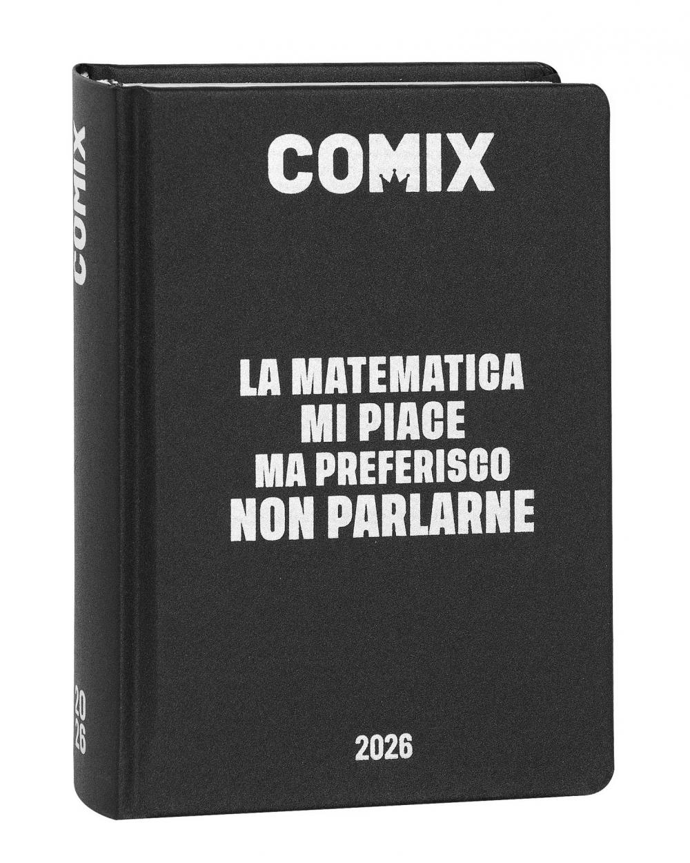 AGENDA COMIX 16M MINI BLACK&SILVER 74088BS 11x15.3cm 41349