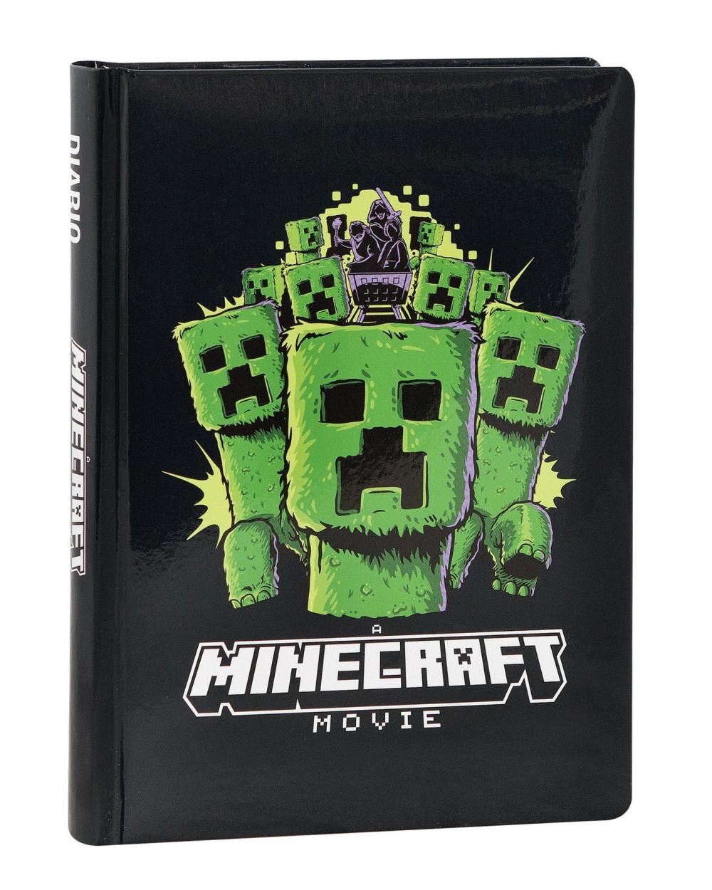 DIARIO 12MM STD NERO MINECRAFT MOVIE 73523NE 13x17,8cm 41349