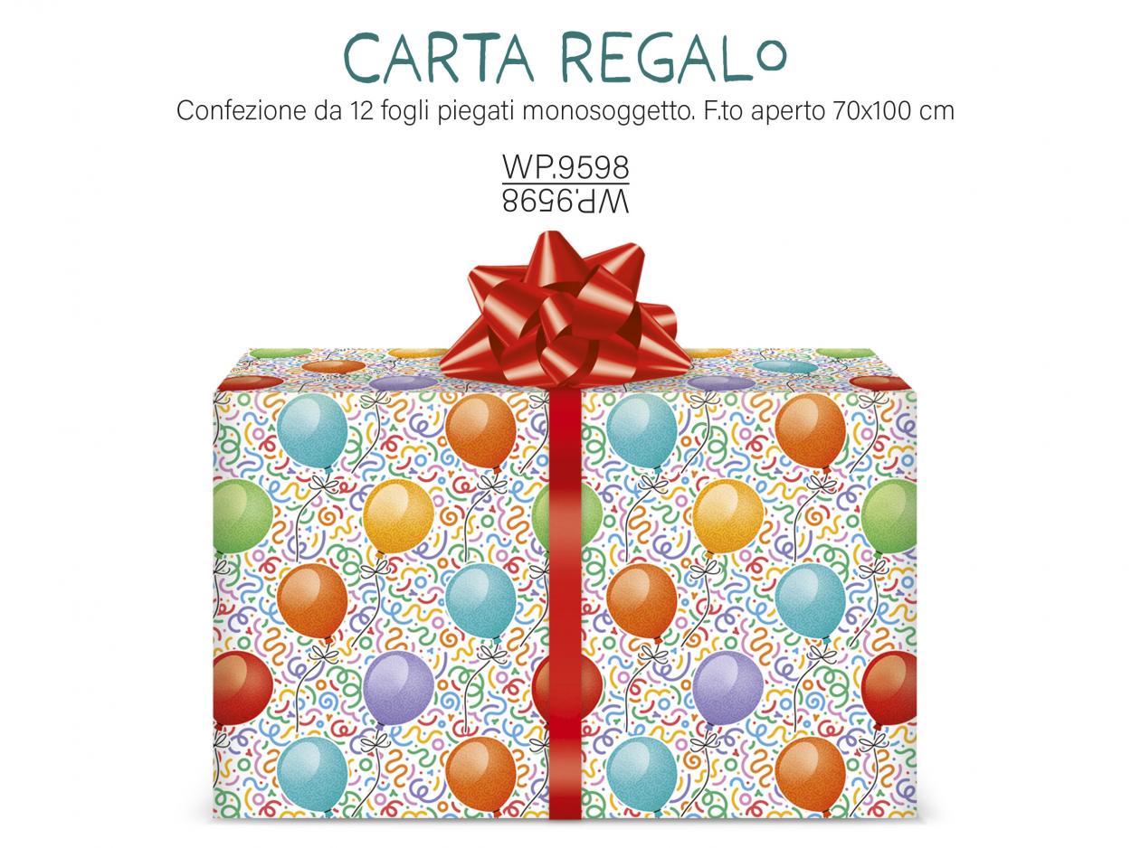 WP9598 CARTA REGALO PALLONCINI 40631