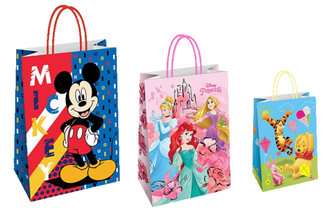 SH208030WD SHOPPER CARTA WALT DISNEY F.TO 36x12x41cm ASSORTITI 41283