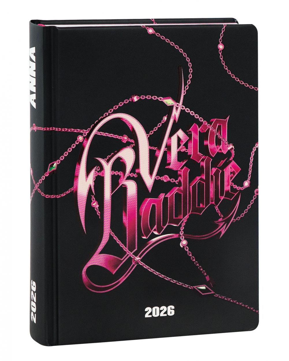 AGENDA 16M MEDIUM VERA BADDIE BLACK 74185VB 13x16,5cm 41349