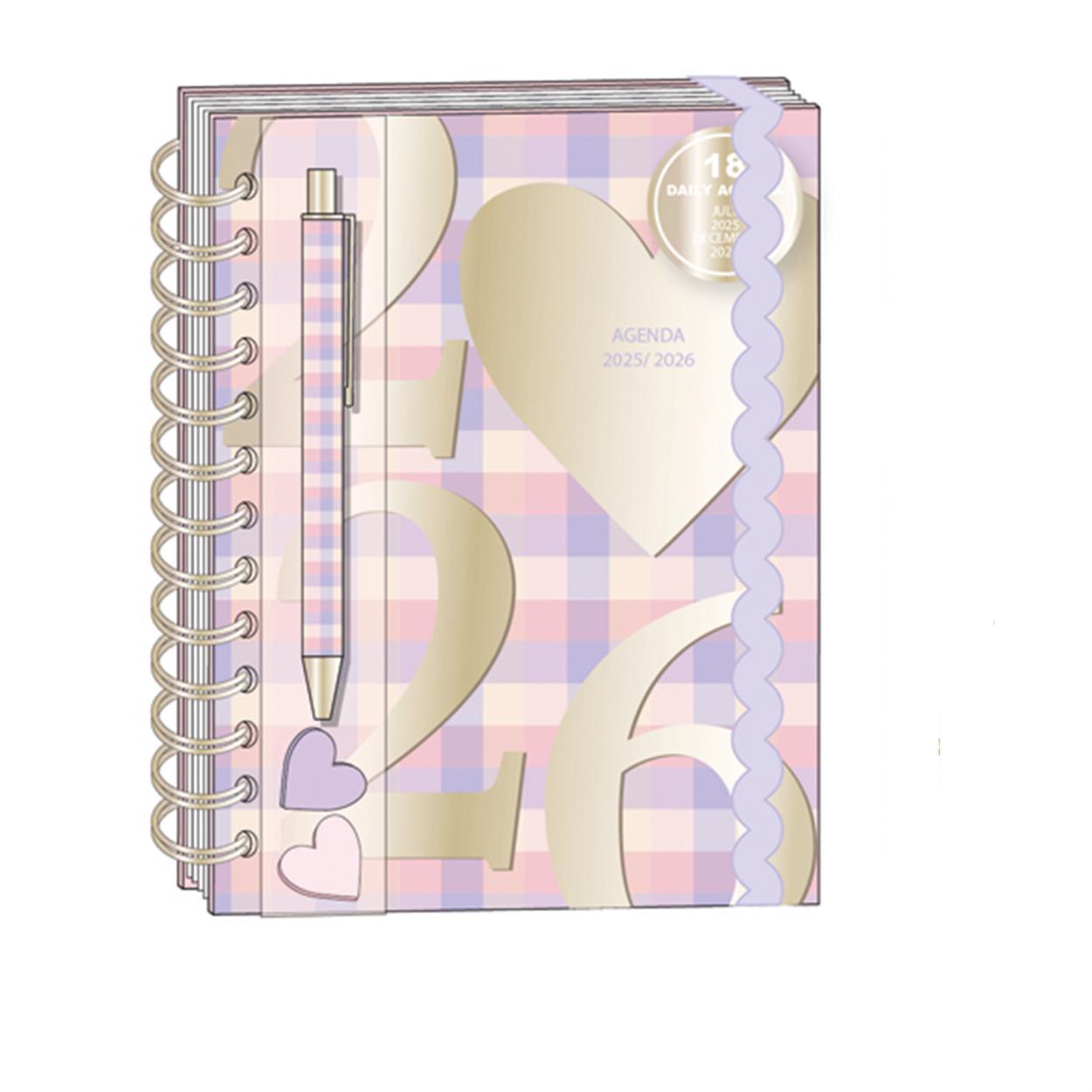 18 MONTH SPIRAL DAILY AGENDA 25/26 CON PENNA E STICKY NOTES C 31136TA-33003 41434