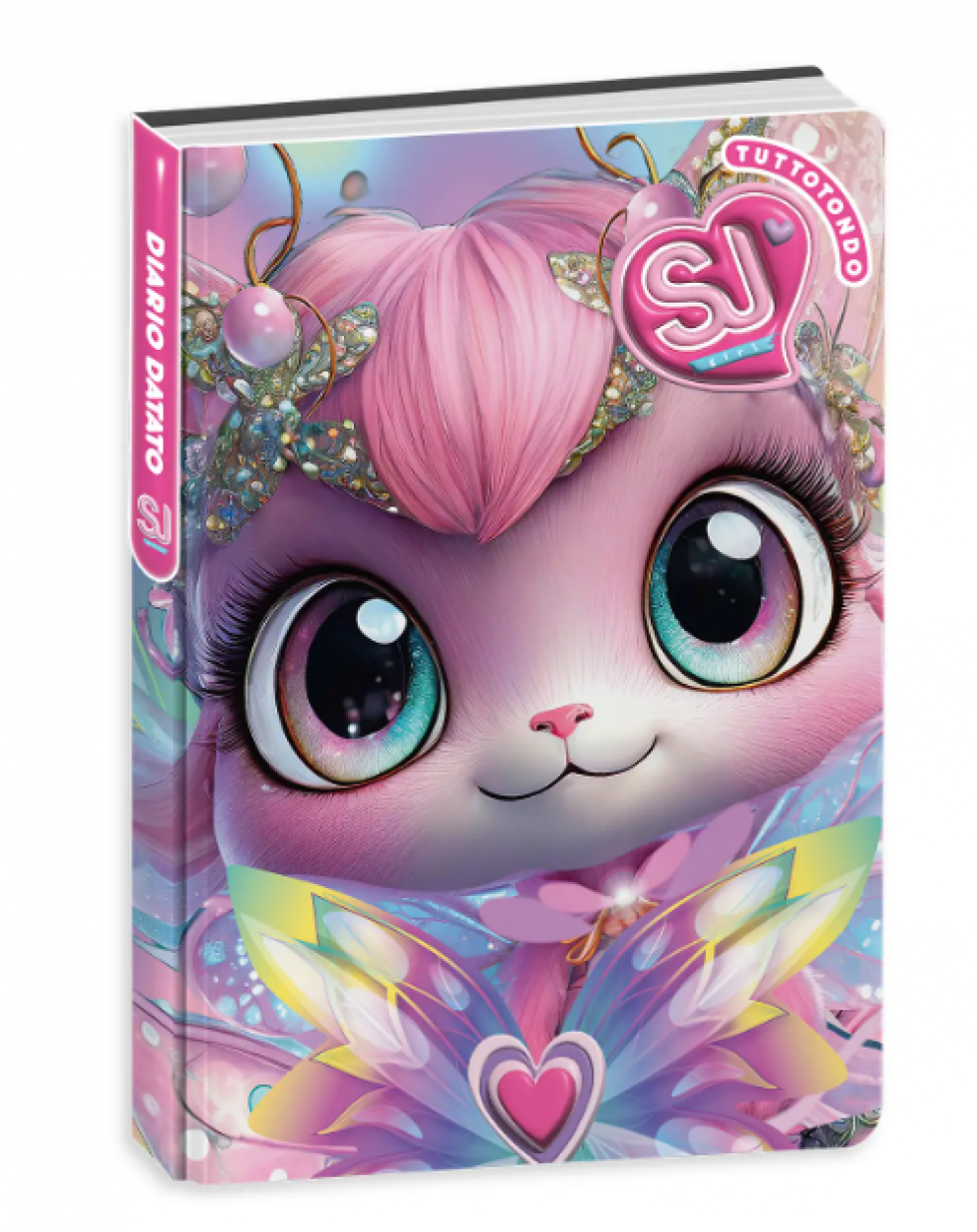 DIARIO AG.10M DAT SJ GANG CARTOTECNICA ANIMALI GIRL 50C202515 21x15cm 41434