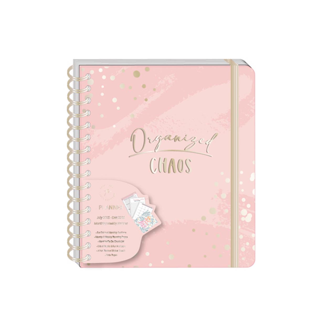 18 MONTH LARGE SPIRAL WEEKLY AGENDA 25/26 CON DIVISORI GOLD 31138TD-33010 23,5x21x3cm 41434