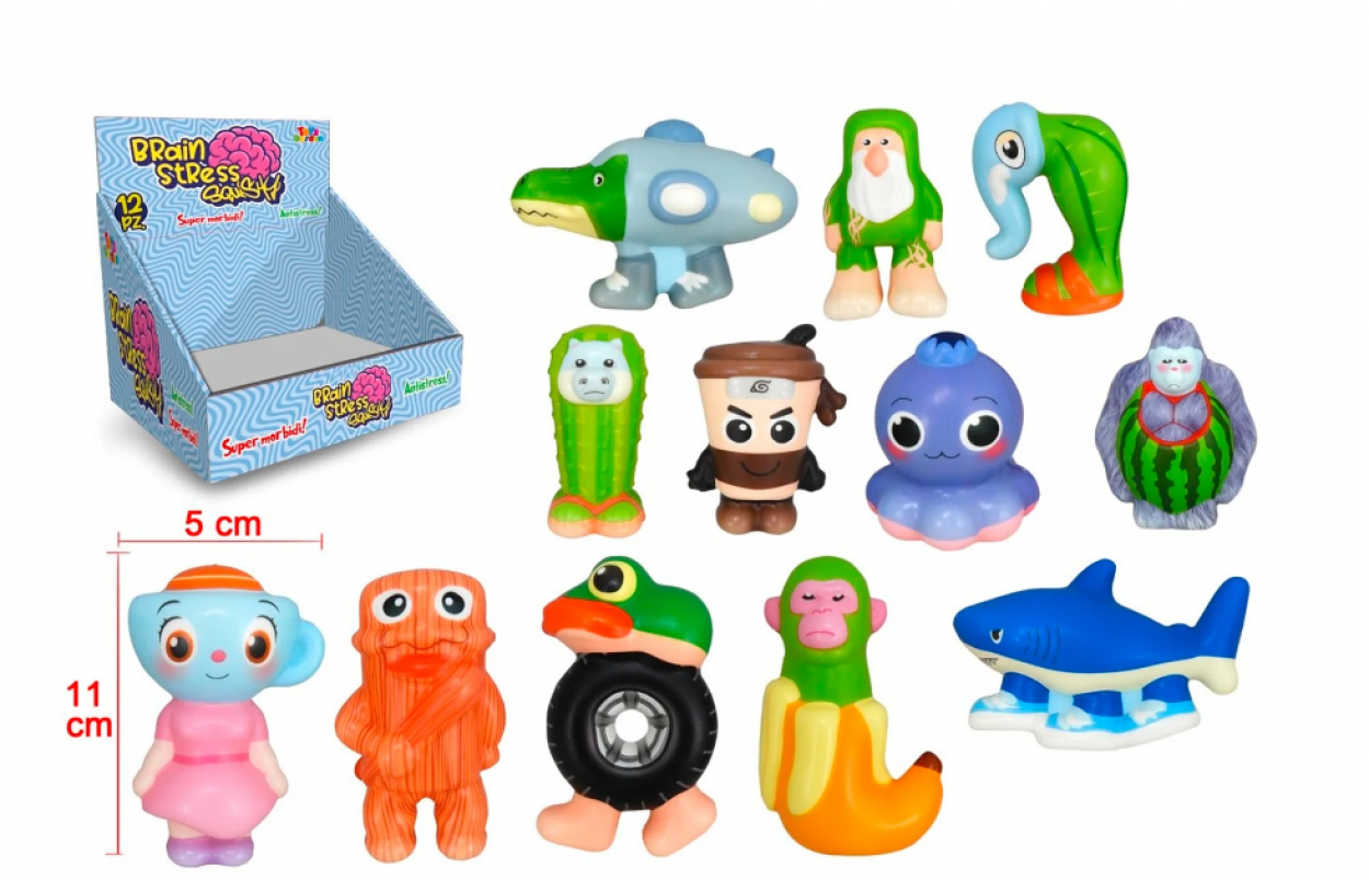 BRAIN STRESS SQUISHY ASSORTITI 28524 41452