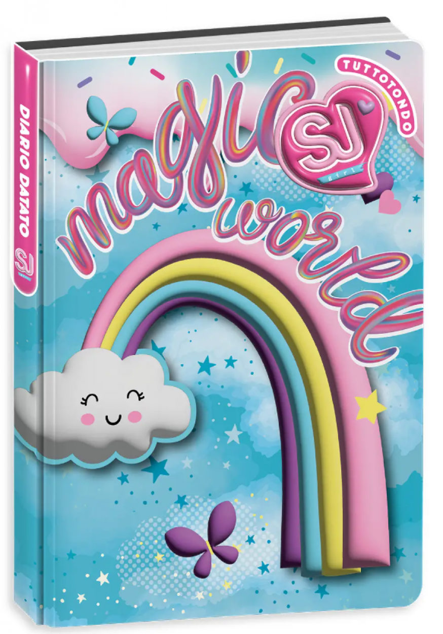 DIARIO AG.10M DAT SJ GANG CARTOTECNICA WONDROUS GIRL 50C202517 21x15cm 41434