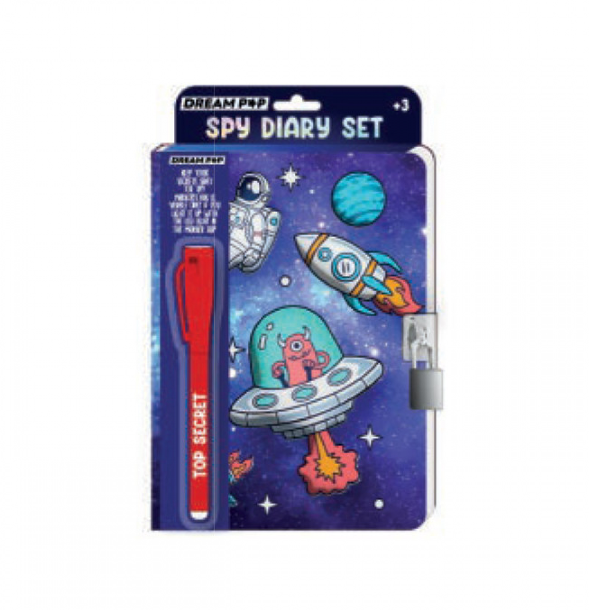 DIARIO SEGRETO CON PENNA MAGICA SPAZIO TRI-COASTAL DREAMPOP K30286A-32760 41434