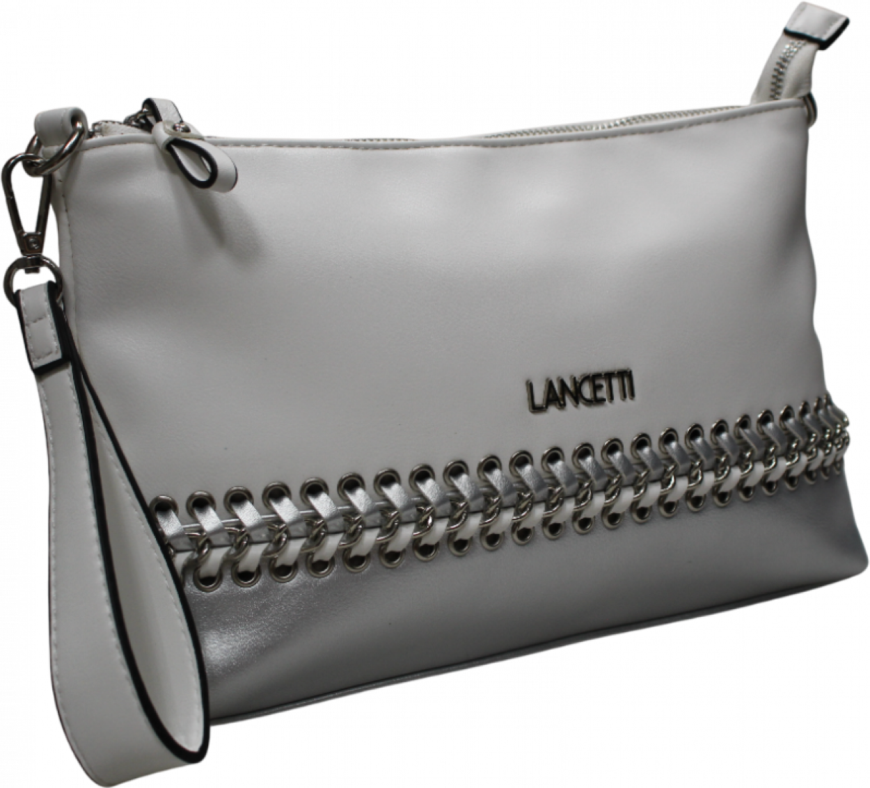 LB0100CH2 BORSA LANCETTI BIANCO 28x19cm 40627