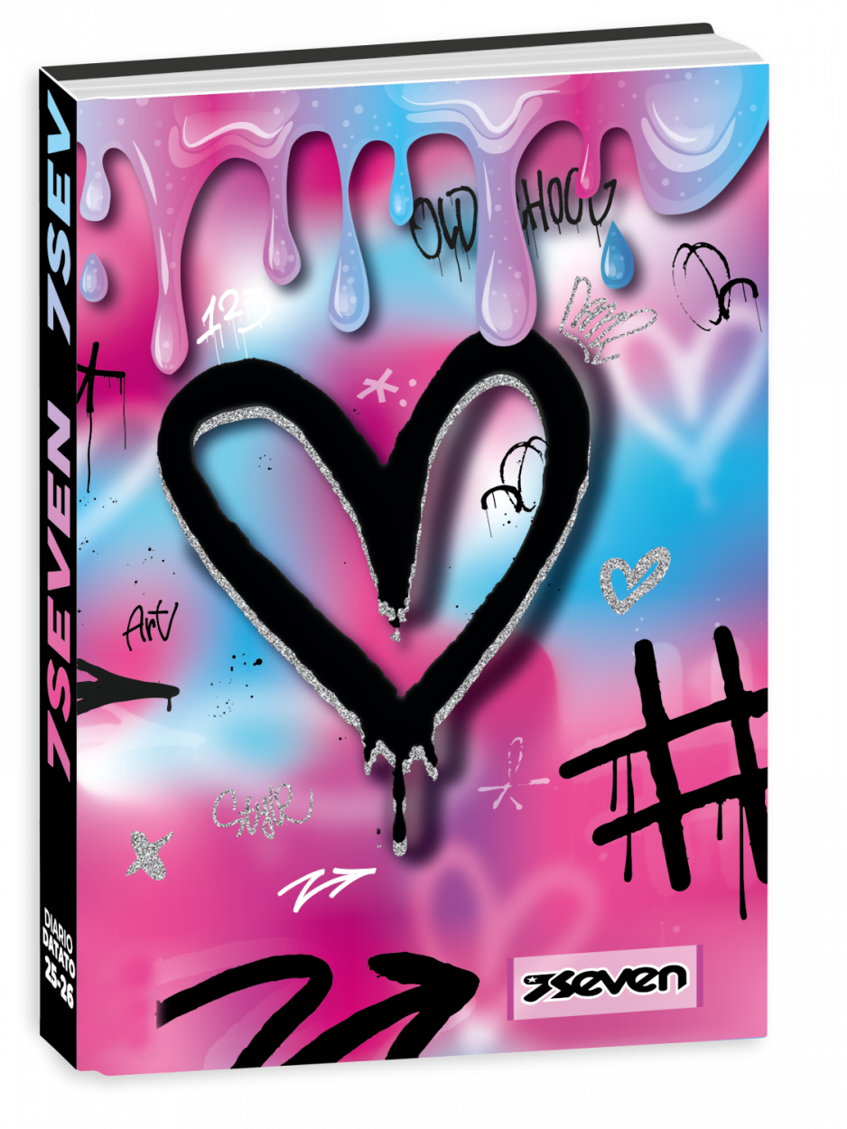 DIARIO POCKET 12M R SEVEN DATATO CARTOTECNICA GIRL 500102511 11,5x16cm 41434