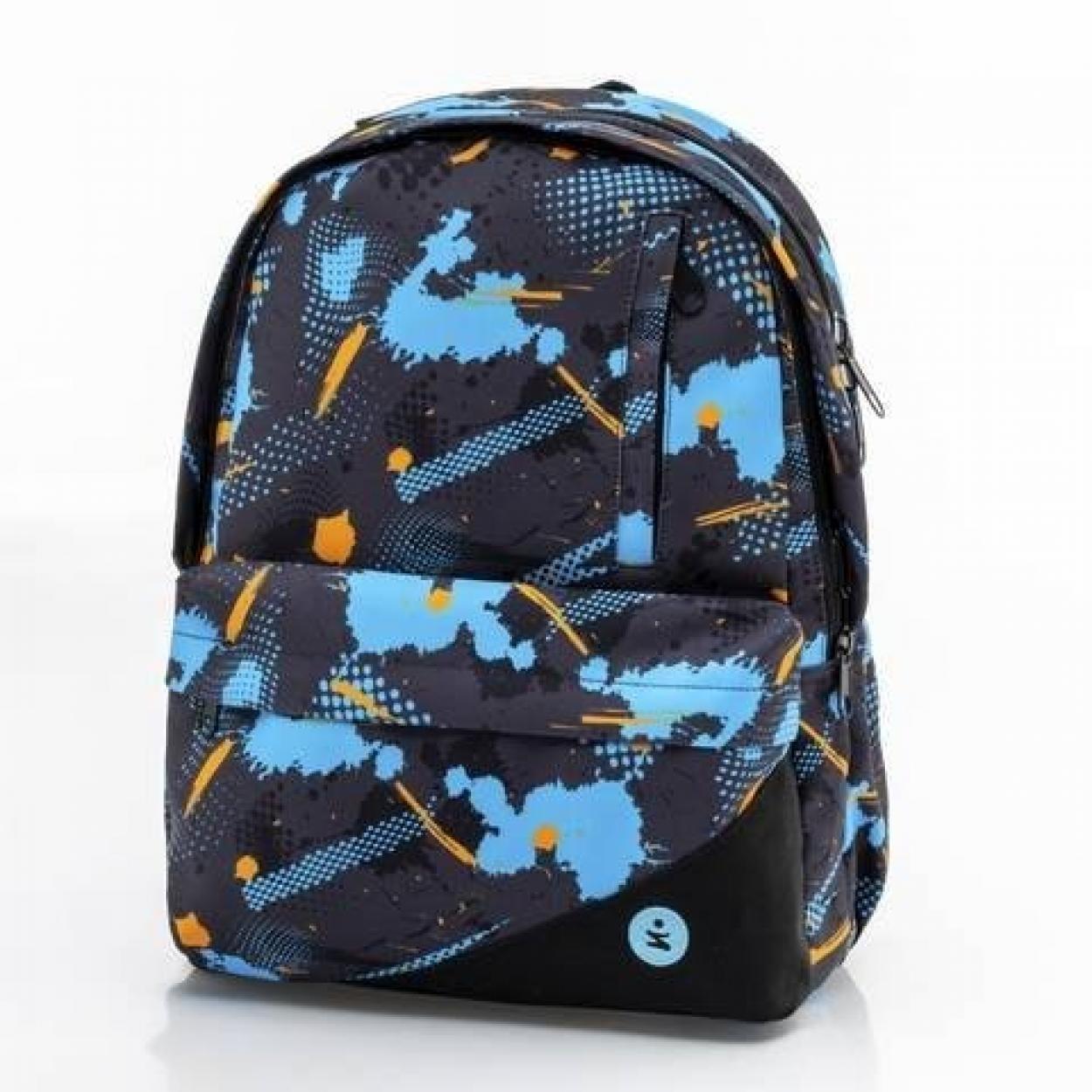 ZAINO EVA PRO DOPPIO SCOMPARTO ABSTRACT BLU 43x32x19cm BE SMART 00270952 40808