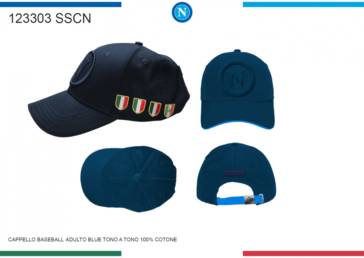 CAPPELLO BASEBALL ADULTO BLU TONO A TONO 123303 SSCN 40351