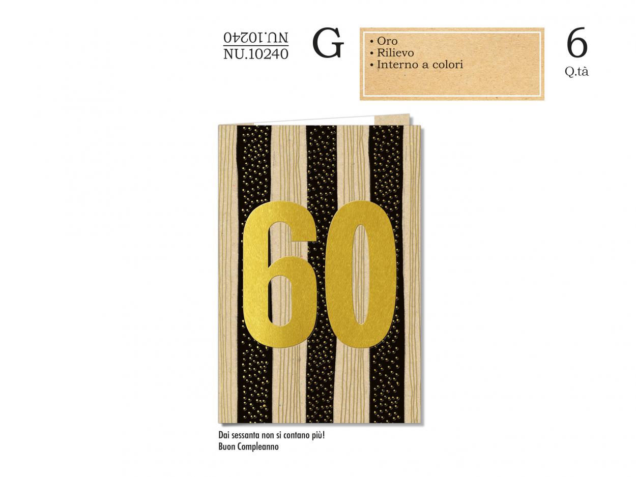 NU10240 BIGLIETTI 60 ANNI 40631