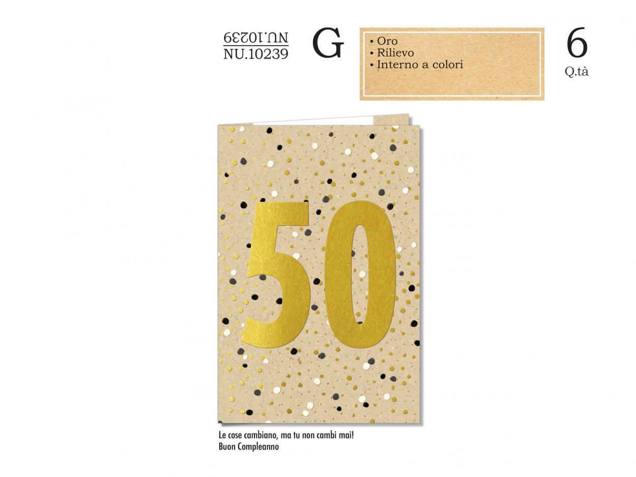 NU10239 BIGLIETTI 50 ANNI 40631